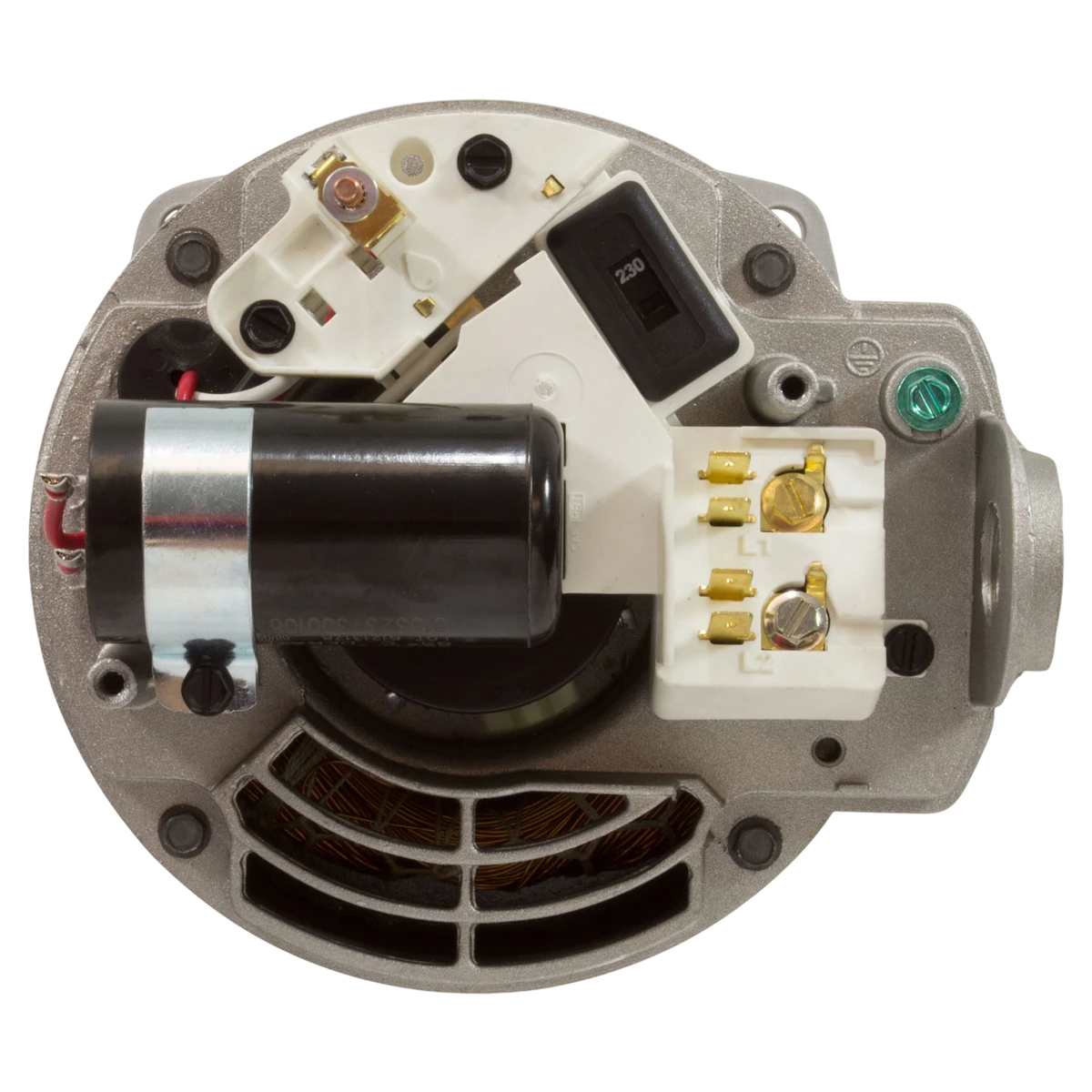 Nidec Motor Corp/US Motors 0.75HP SQFL 48Y Pump Motor (ASQ125) — shaft reverse view