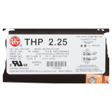 Nidec Motor Corp/US Motors Neptune 2.25 THP SQFL Motor (NPTQ225) — product label