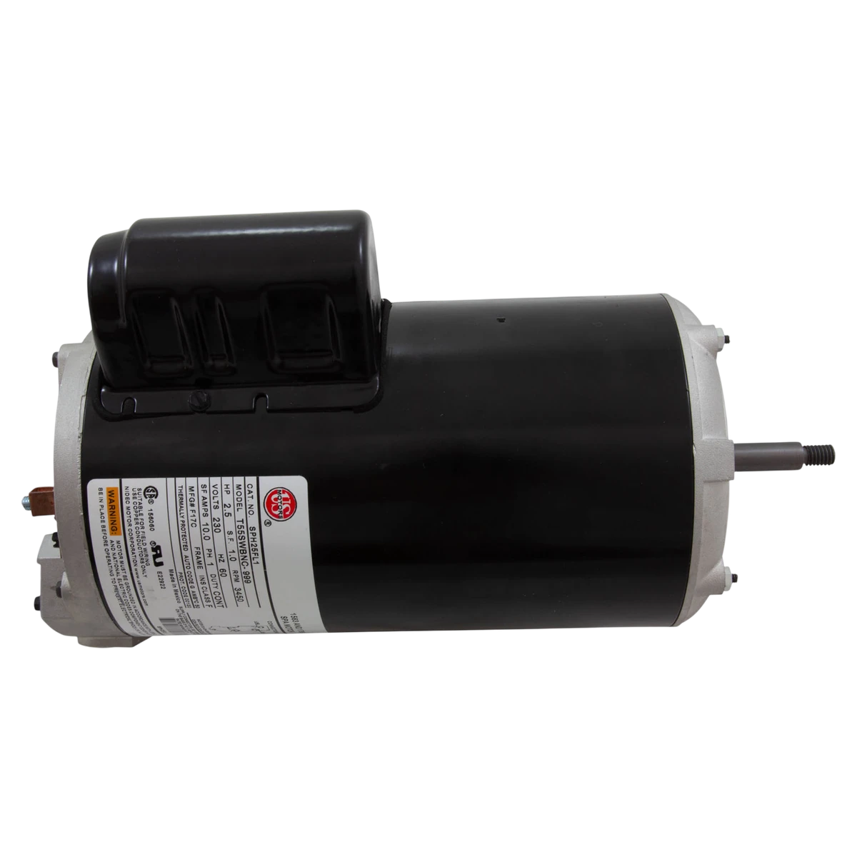 Nidec Motor Corp/US Motors Nidec/US Motors 2.5HP 48Y Thru-Bolt Motor (SPH25FL1) — top view