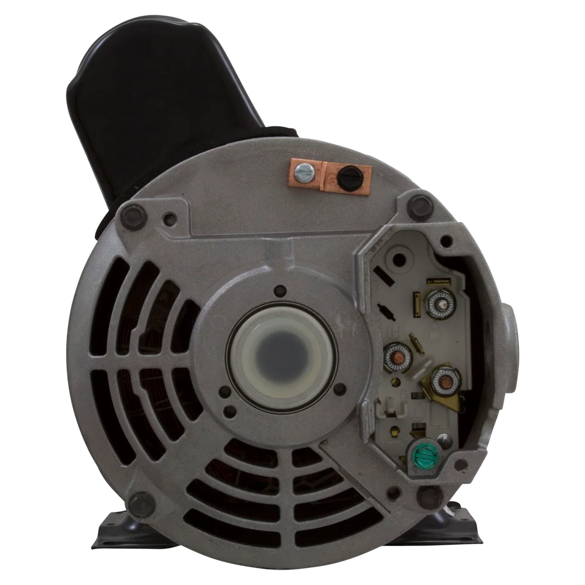 Nidec Motor Corp/US Motors 3.0 HP 2-Speed 48Y Frame Motor (SPH30FL2S) — shaft reverse view