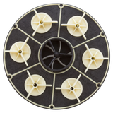 Paramount Leisure Industries Water Valve Module 2 Port 5 Gear (004-302-4402-00) — bottom view