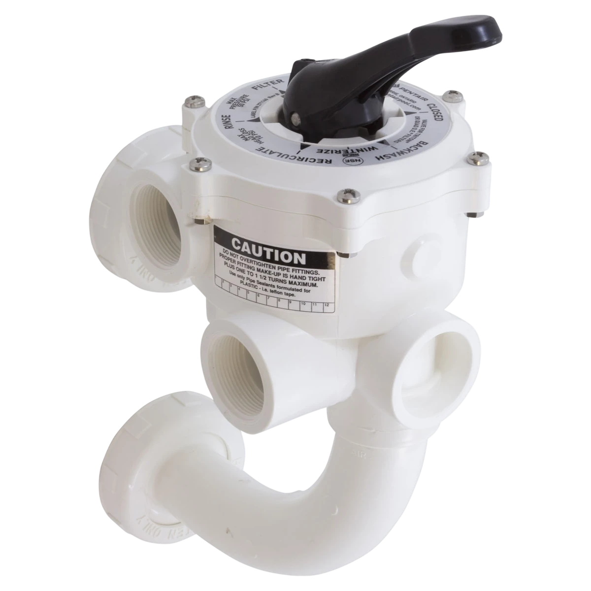 Pentair Triton Side Mount Multiport Valve (261173) — reverse view