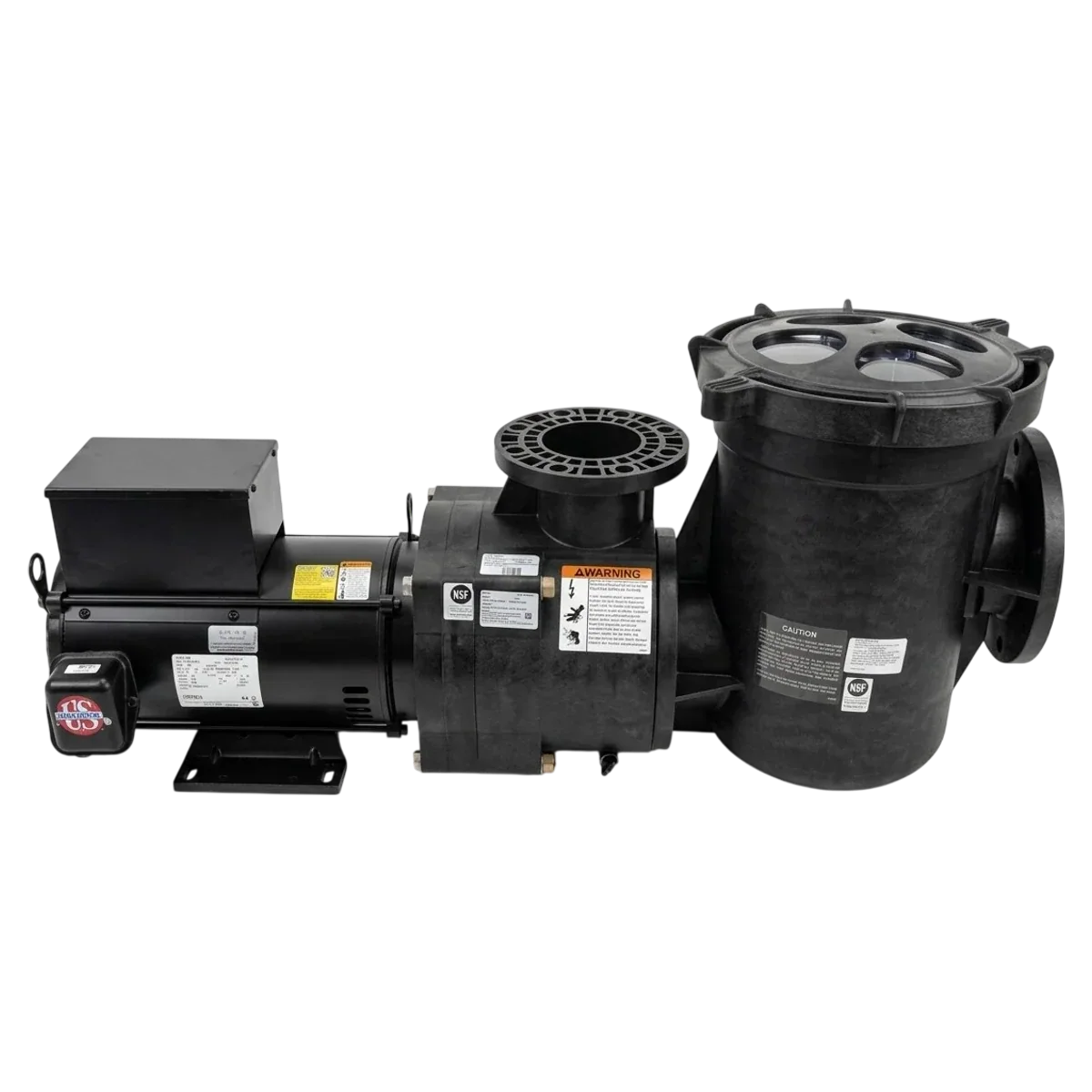 Pentair EQ Series Commercial 7.5 HP Three-Phase Pump (340605) — side view