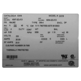 Pentair EQ Series 5 HP Pump Motor (357065S) — product label