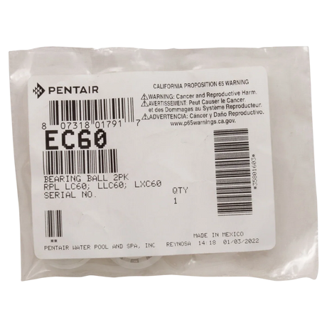 Pentair Letro Legend Wheel Bearing (EC60) — packaging