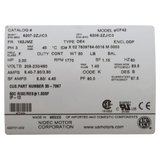 Pentair Pool Products EQ Series 3HP Pump Motor (357067S) — product label