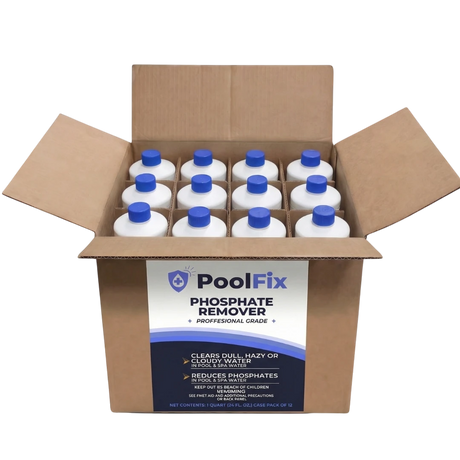 PoolFix Phosphate Remover – Reduces Phosphates for Clear Pool Water (1 Qt)