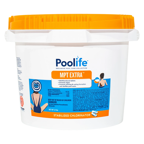 Poolife MPT Extra 3-inch chlorine tablets for pool sanitizing
