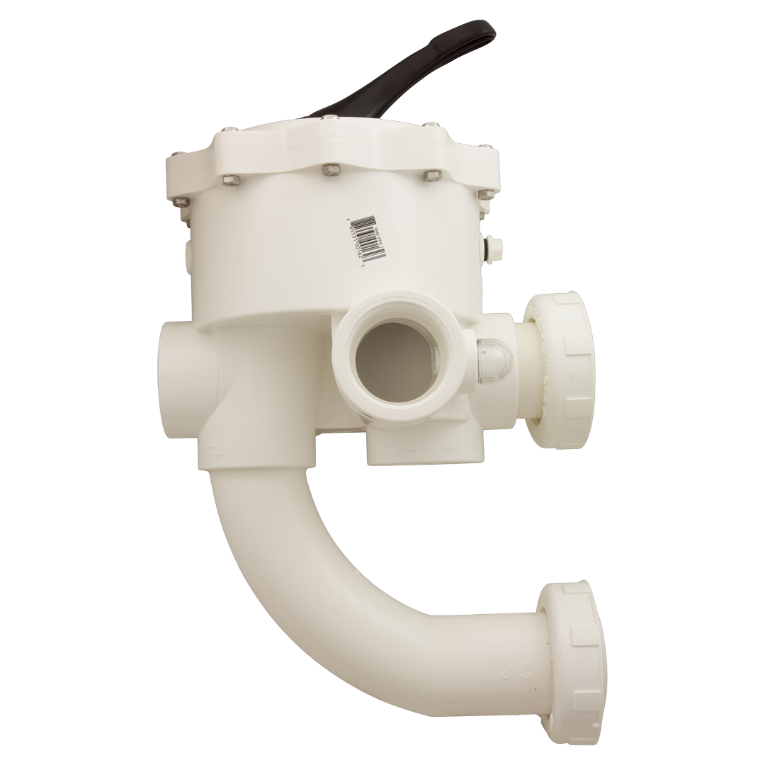 Waste / Backwash Connection Side - Praher SM2-PP3 Multiport Valve