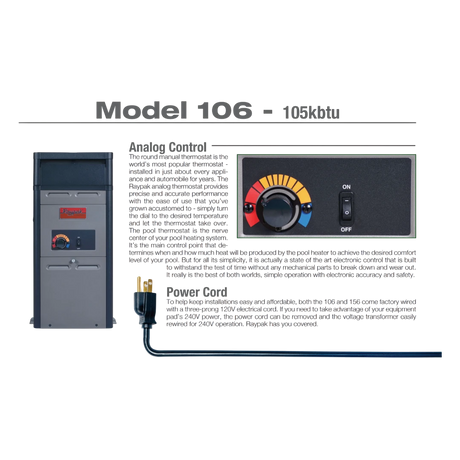 RayPak 106A - 105k BTU Detail Page