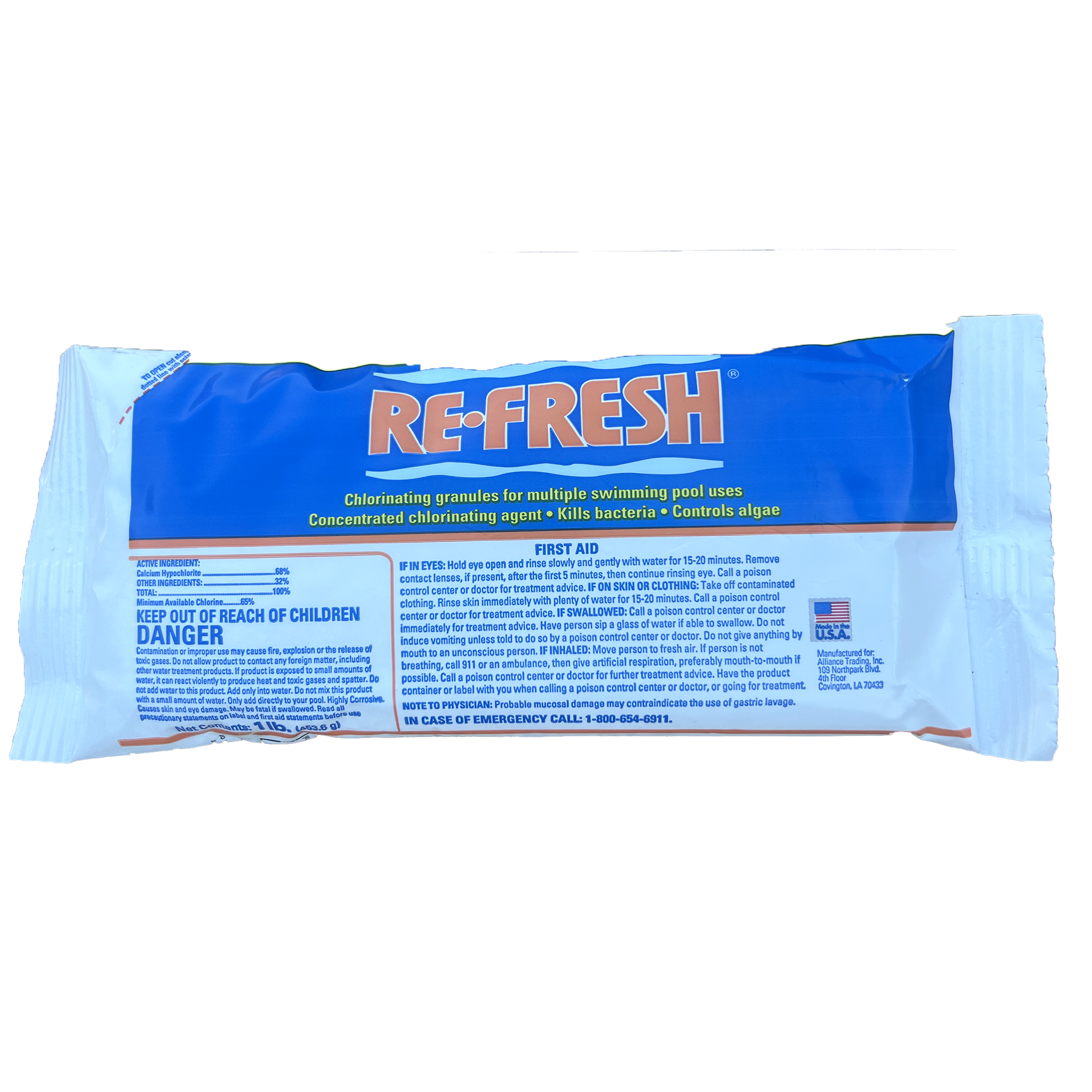 Refresh 68% Calcium Hypochlorite Pool Shock – EZ Pools