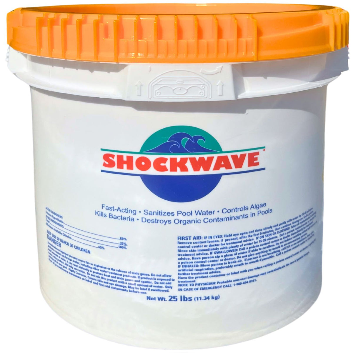 Cal-Hypo 73% Swimming Pool Chlorine – 25 Lb Bucket, Granular, Made In USA