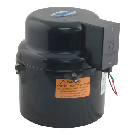 1.5HP Silencer Air Blower for spas and hot tubs, quiet operation.