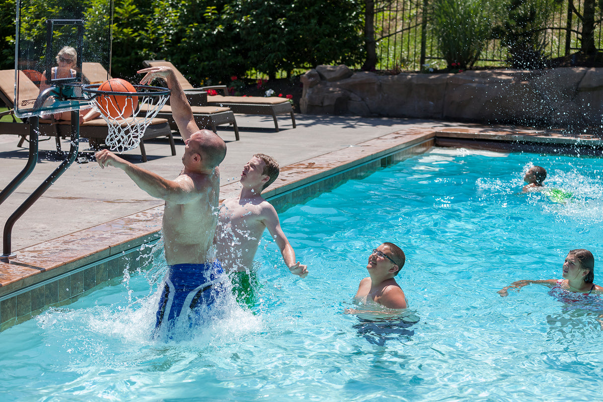S.R. Smith Swim N' Dunk Basketball Hoop For Inground Pools With Anchors