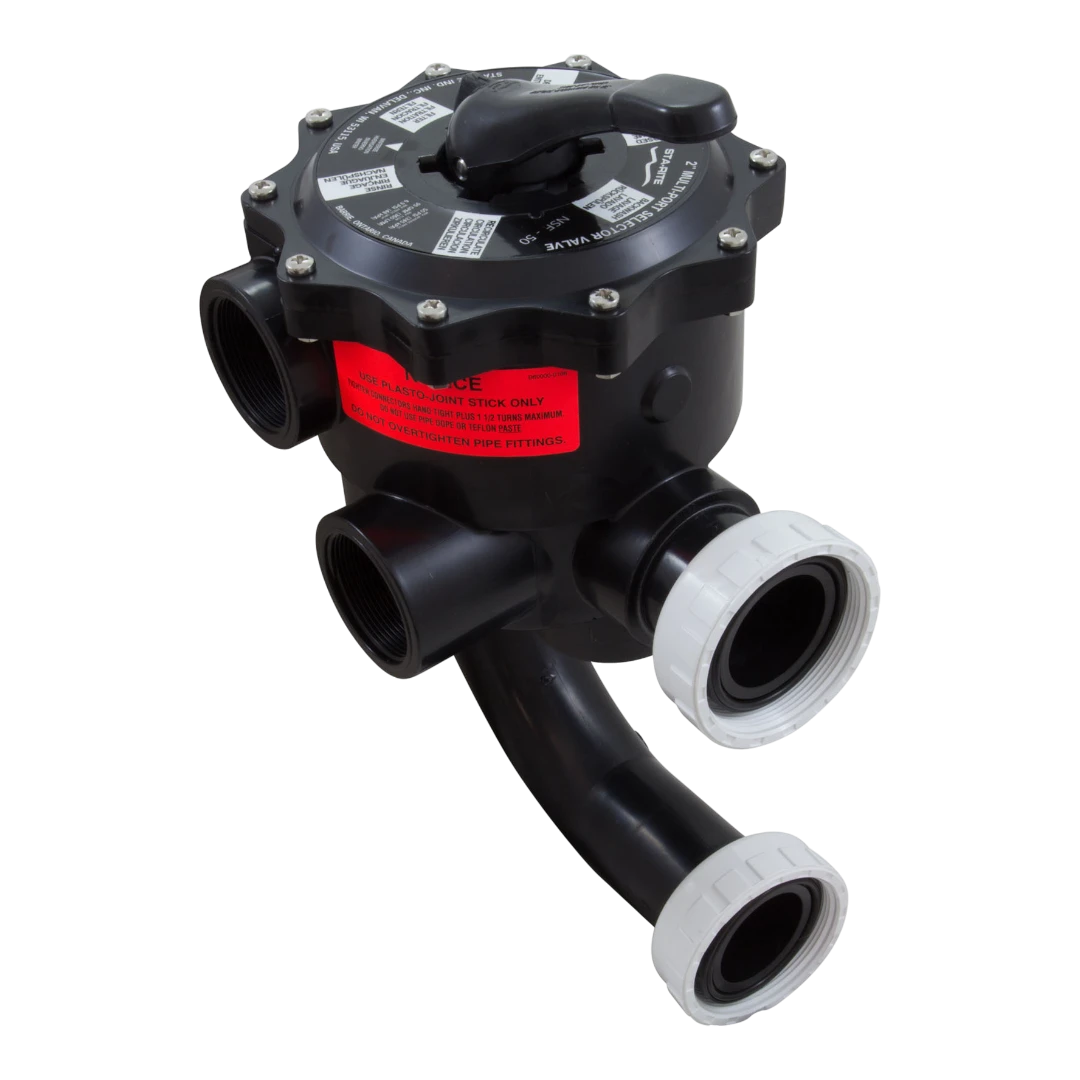 Sta-Rite Multiport Filter Valve 18201-0200 features six-position operation for easy pool maintenance.