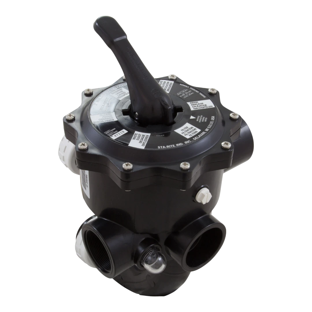 Sta-Rite Multiport Filter Valve 18201-0200 features six-position operation for easy pool maintenance.