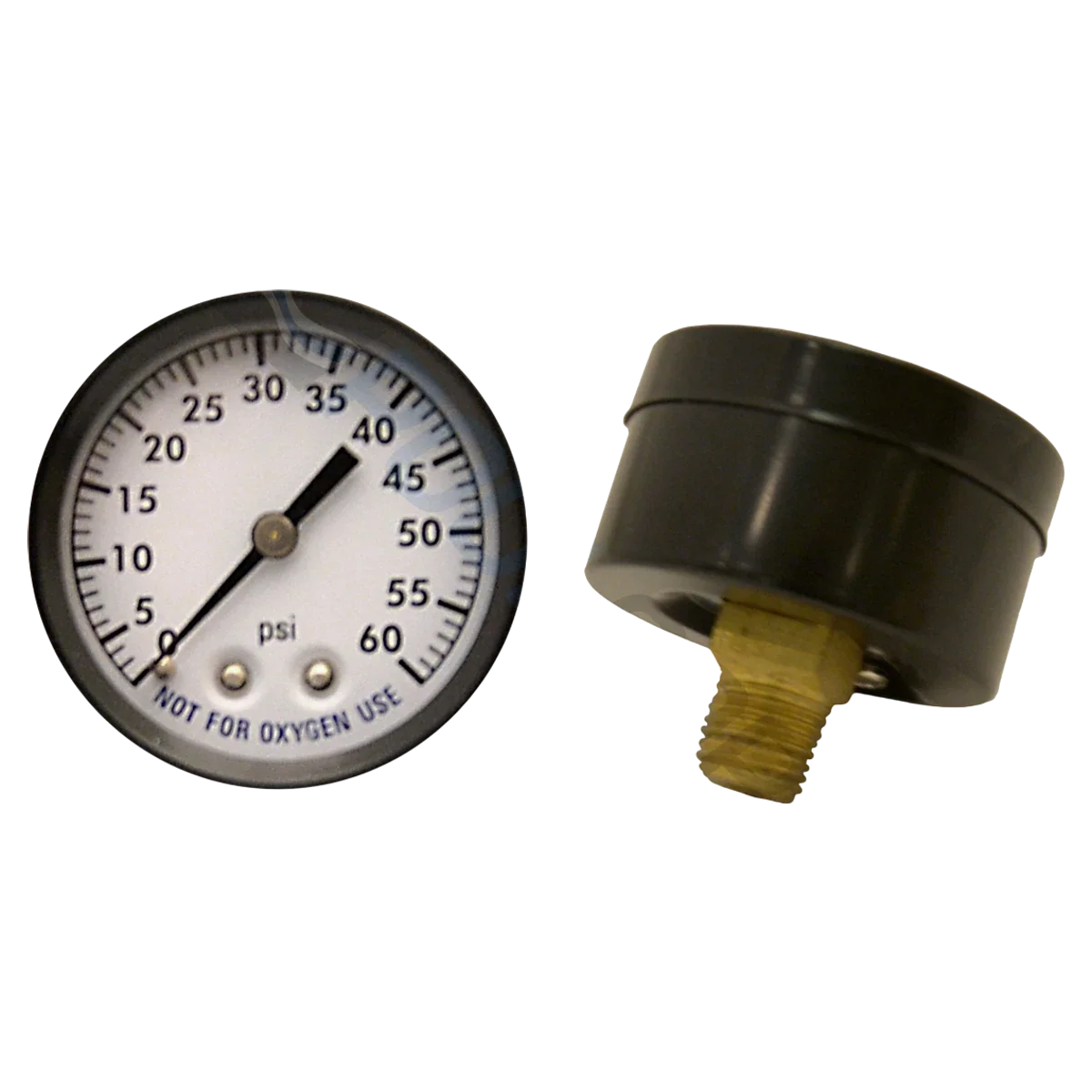 Super-Pro 2" Steel Pressure Gauge Back Mount (80860BU)