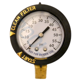Super-Pro 2" Plastic Pressure Gauge Bottom Mount (81060BUCF)