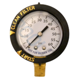 Super-Pro 2" Plastic Pressure Gauge Bottom Mount (81060BUCF)