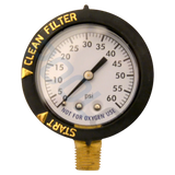 Super-Pro 2" Plastic Pressure Gauge Bottom Mount (81060BUCF)