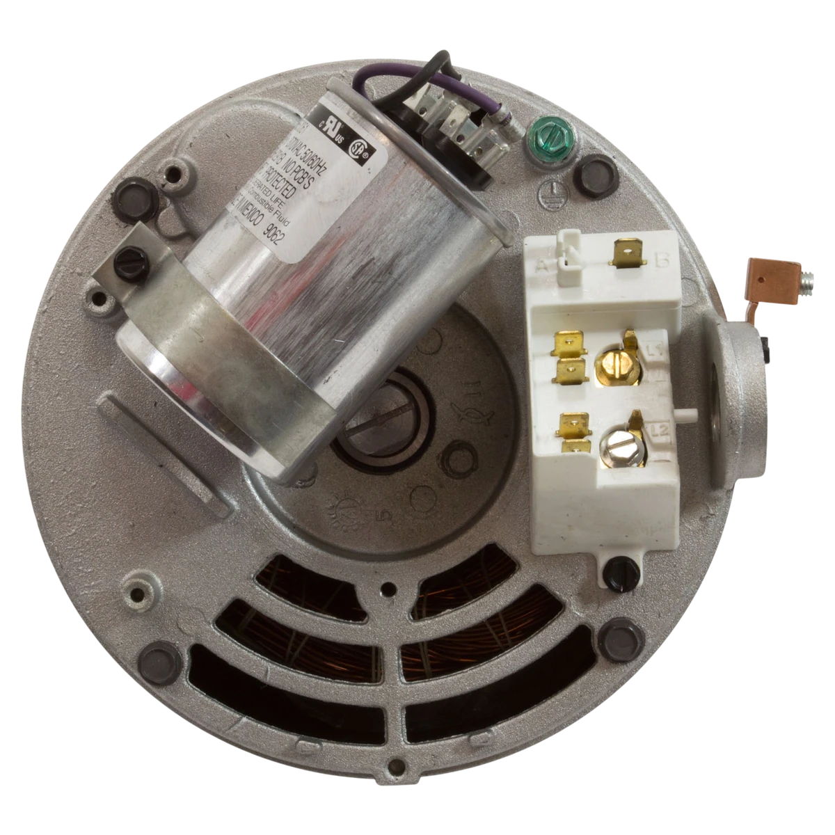 US Motors Aqua-Shield C-Face Pump Motor (ASB130) — shaft reverse view