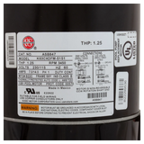 US Motors Square Flange Pool Motor (ASB847) — product label
