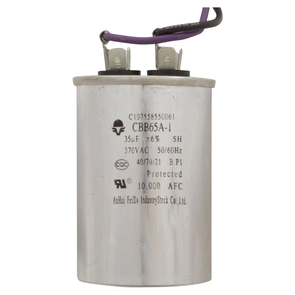 US Motors Aqua-Shield Pump Motor 1 HP 56Y (ASB848) — product label