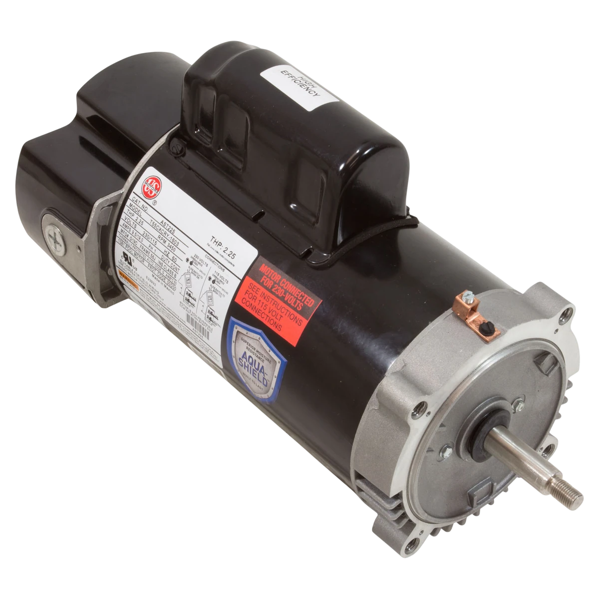 US Motors Aqua-Shield Pump Motor 2.25 HP 56J C-Flange (AST225)