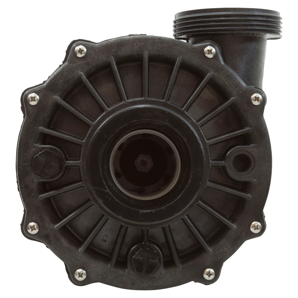 Waterway Plastics Side Discharge Spa Wet End 3/4Hp Impeller (310-1120SD) — front view