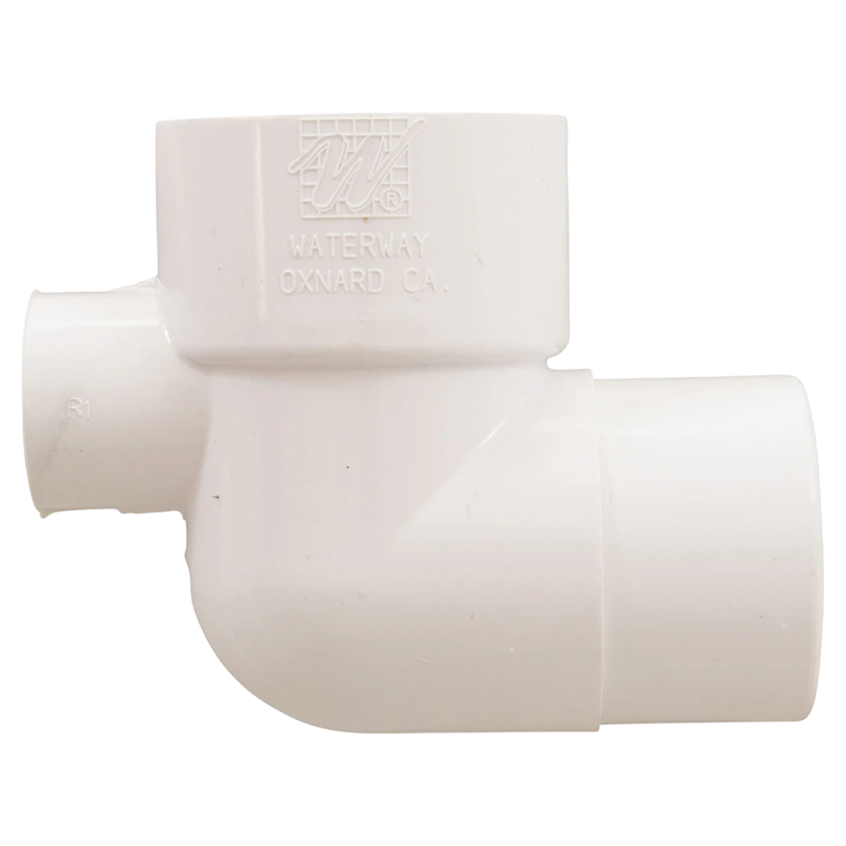Waterway Plastics 90 Street Ell Side Outlet (411-4080) — side 1 view
