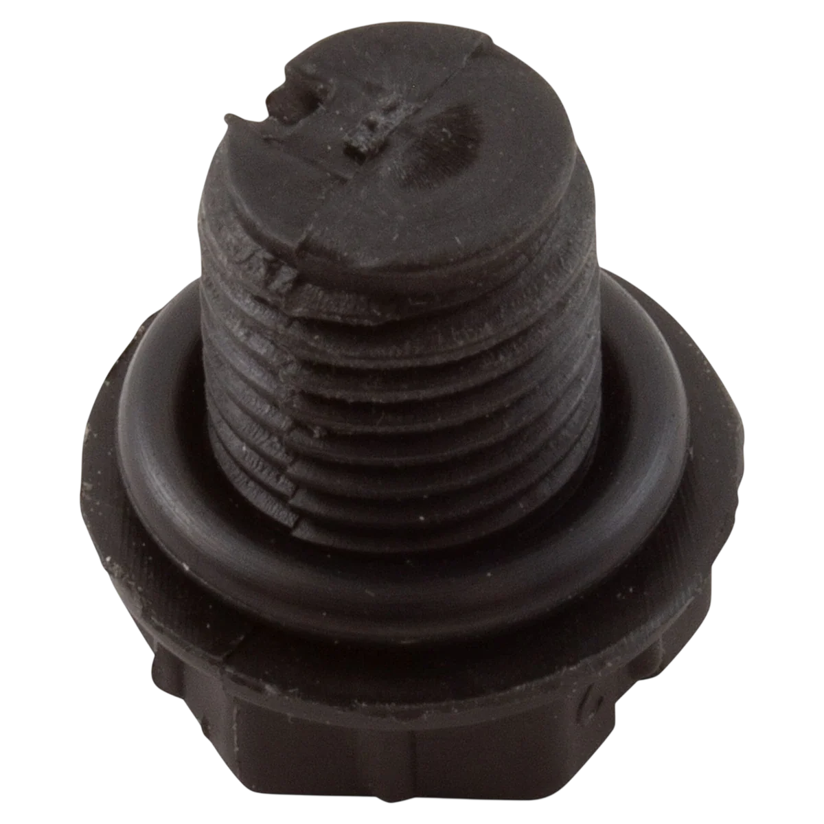 Waterway Plastics HiFlo Drain Plug with O-Ring (760-1201) — reverse view