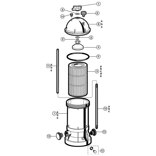 Hayward StarClear W3C500 50 SF Pool Filter Cartridge W3C500 EZ Pools